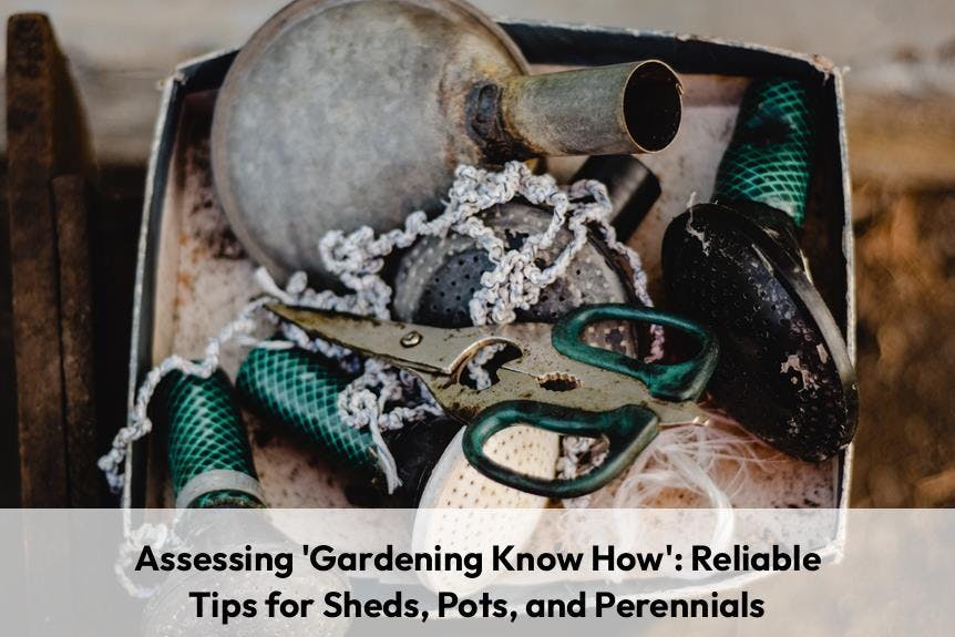 Assessing Gardening Know How: Reliable Tips for Sheds, Pots, and Perennials